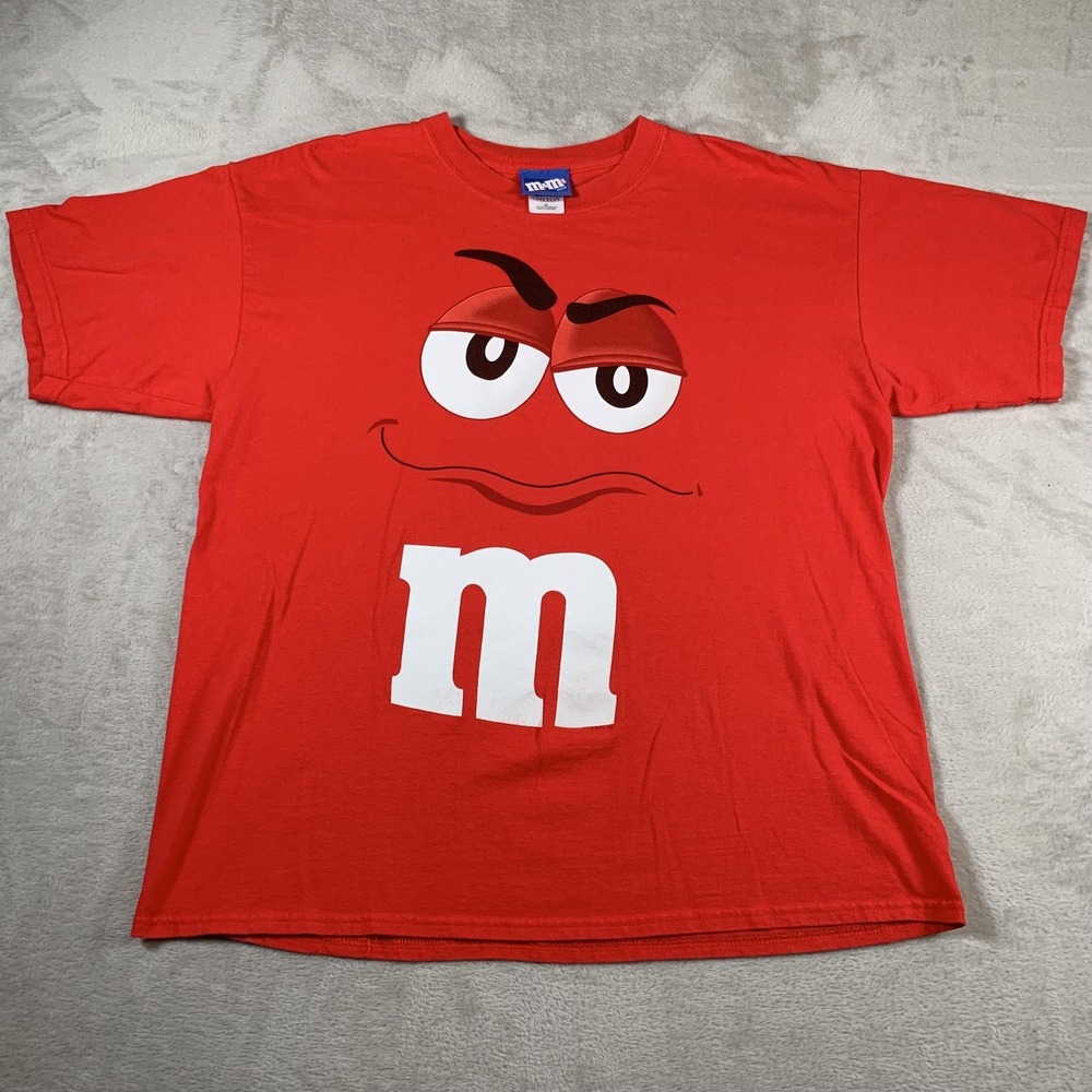 VTG M&M's Shirt Mens XL Graphic Tee‎ Candy Character Gildan Chocolate Funny Y2K